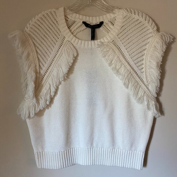 BCBGMaxAzria Sweaters - BCBG MAXAZRIA cotton short sleeve sweater